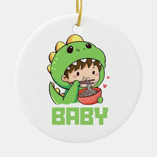 baby godzilla keramisch ornament (Voorkant)