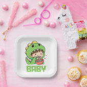 baby godzilla papieren bordje (Feest)