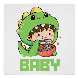 baby Godzilla Perfect Poster