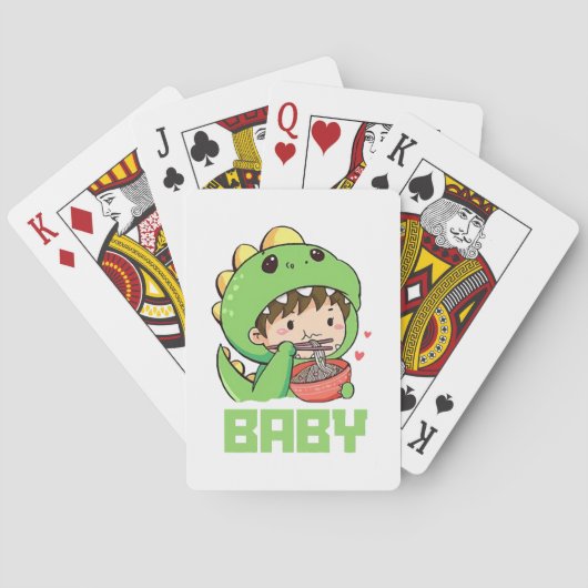 baby godzilla pokerkaarten (Achterkant)