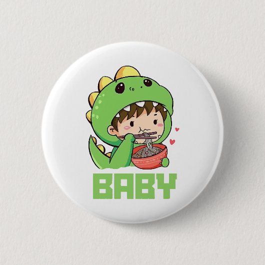 baby godzilla ronde button 5,7 cm (Voorkant)