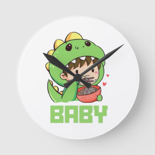 baby Godzilla Ronde Klok