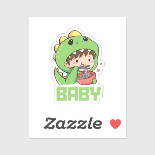 baby godzilla sticker (Vel)