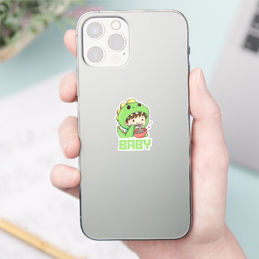 baby godzilla sticker (Telefoon)