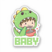 baby godzilla sticker (Voorkant)