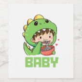baby Godzilla Wijn Etiket (Enkel label)