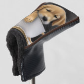 Baby Golden Retriever in een Tea Cup Graphic Golfheadcover (3/4 voorkant)