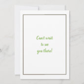 Baby Goose Geslacht Onthulling Uitnodiging (Achterkant)