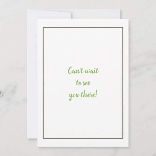 Baby Goose Geslacht Onthulling Uitnodiging (Achterkant)