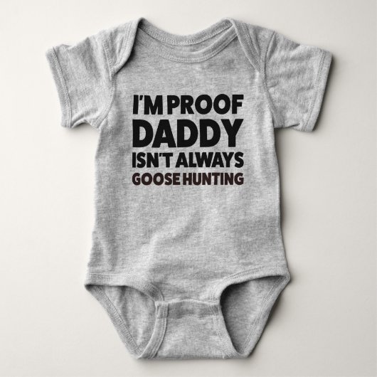Baby Goose Hunting Jersey Bodysuit Shirt (Voorkant)