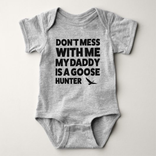 Baby Goose Hunting Jersey Bodysuit Shirt (Voorkant)