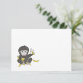 Baby Gorilla Any Occasion Flat Note Kaart (Staand voorkant)