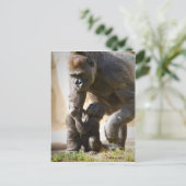 Baby Gorilla Briefkaart (Staand voorkant)