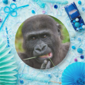 Baby Gorilla Cuteness Papieren Bordje (Feest)
