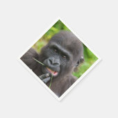 Baby Gorilla Cuteness Servet (Hoek)