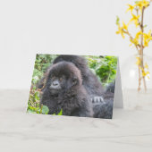 Baby Gorilla Kaart (Gele Bloem)