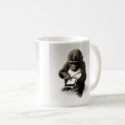 Baby gorilla Mug / チビゴリラのマグカップ Gorilla Life Koffiemok (Voorkant rechts)