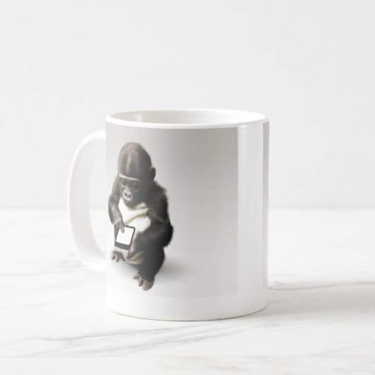 Baby gorilla Mug / チビゴリラのマグカップ　Gorilla Life Koffiemok (Voorkant links)