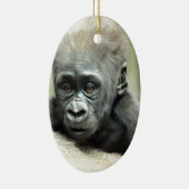 BABY GORILLA RELAXING KERAMISCH ORNAMENT (Rechts)