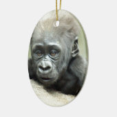 BABY GORILLA RELAXING KERAMISCH ORNAMENT (Links)