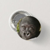 BABY GORILLA ROUND BUTTON PIN (Voorkant /achterkant)