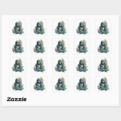 Baby Gorilla Square Sticker (Vel)