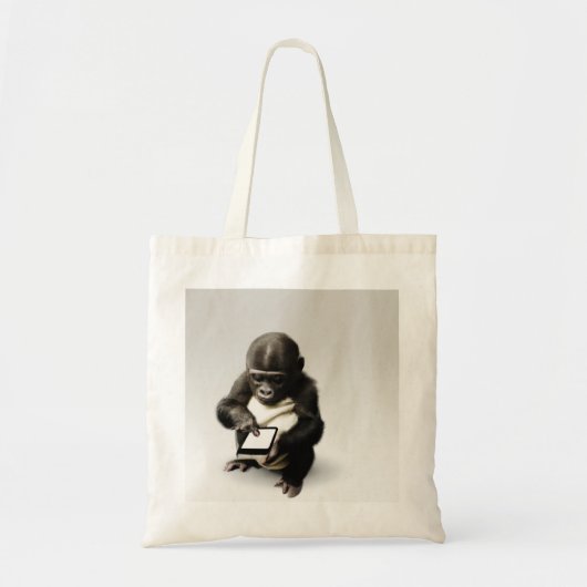 Baby gorilla tote bag / チビゴリラのトートバッグ　Gorilla Life (Voorkant)