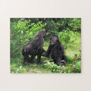 Baby Gorillas Speling Puzzle Legpuzzel