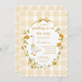 baby gosling yellow- neutral gender kaart (Voorkant / Achterkant)