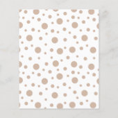 Baby goudbruin baby shower uitnodiging tot het ind (Achterkant)