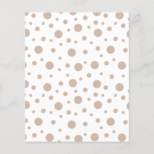 Baby goudbruin baby shower uitnodiging tot het ind (Achterkant)