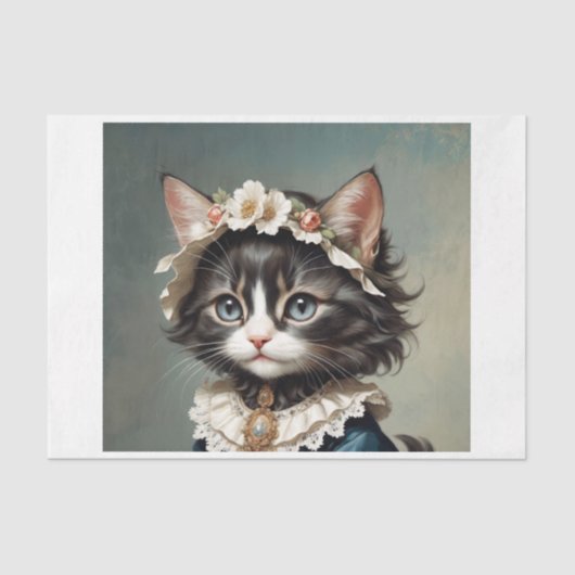 Baby gouvernante kitten tissuepapier (Voorkant)