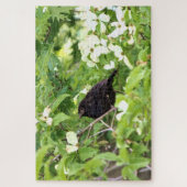 Baby Grackle in de Dogwood-boom Legpuzzel (Verticaal)