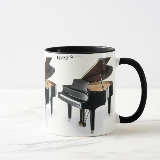 Baby-grand-piano beker mok (Rechts)