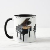 Baby-grand-piano beker mok (Links)