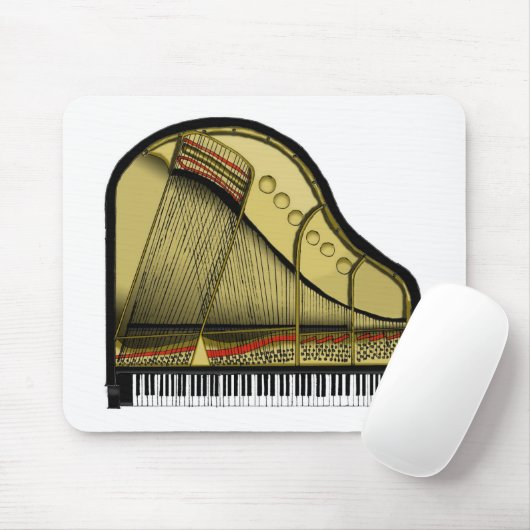 Baby Grand Piano Mousepad Muismat (Met muis)