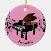 Baby Grand Piano Musical Design Ornament (Voorkant)