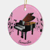 Baby Grand Piano Musical Design Ornament (Links)