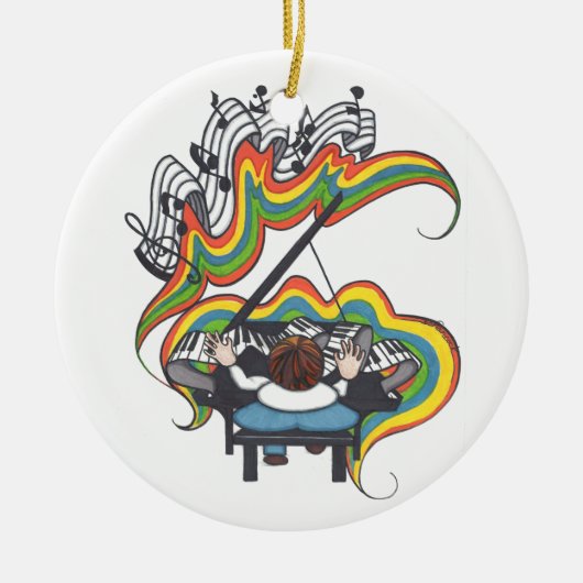 Baby Grand Piano Ornament (Voorkant)
