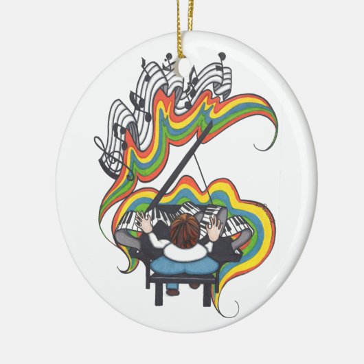Baby Grand Piano Ornament (Links)