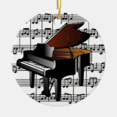 Baby Grand Piano-Ornament Keramisch Ornament (Voorkant)