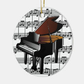 Baby Grand Piano-Ornament Keramisch Ornament (Links)