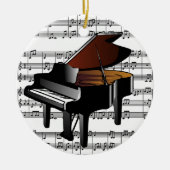 Baby Grand Piano-Ornament Keramisch Ornament (Voorkant)