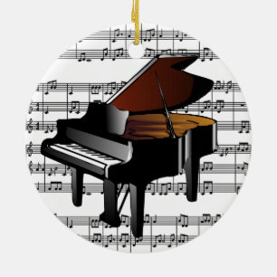 Baby Grand Piano-Ornament Keramisch Ornament