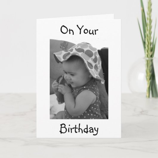 **BABY GRANDDAUGHTER'S BIRTHDAY** KAART (Voorkant)