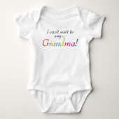 Baby Grandma Gezegde Fun Baby Shirt (Voorkant)