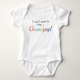 Baby Grandpop Gezegde Fun Baby Shirt