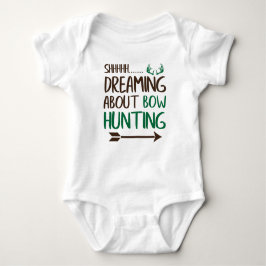 Baby grappige Bow Deer Hunting Jersey Bodysuit Shi
