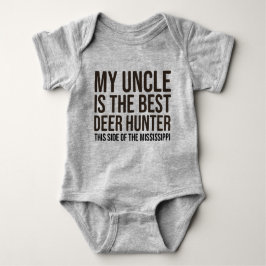 Baby grappige Deer Hunting Jersey Bodysuit Shirt
