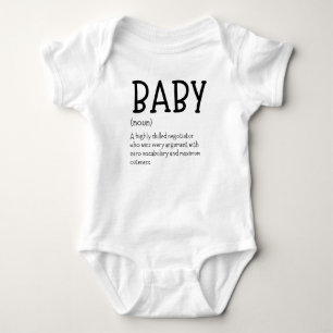 Baby Grappige Hilarische pasgeboren definitie Romper